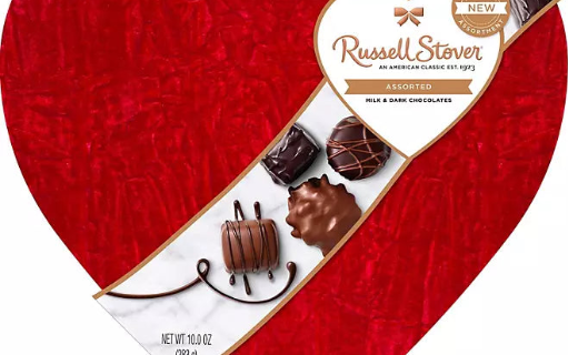 Russell Stover Valentine's Day Velvet Heart Chocolate Gift +$35.00