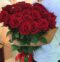 A bouquet of 25 red roses